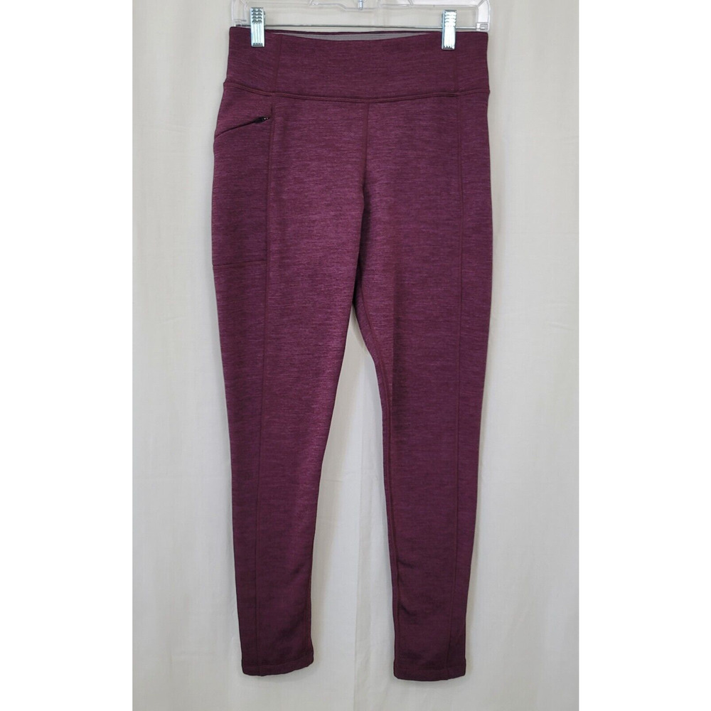 Title Nine Leggings Size Small Purple Fleece Lined Athleisure Outdoors Comfy